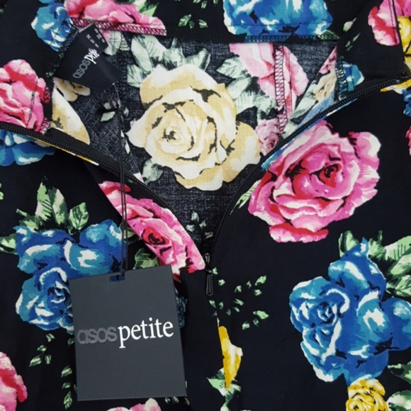 NWT ASOS Petite Floral Pocket Skirt Size 4 - Picture 3 of 7